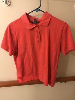 Button down red shirt
