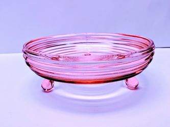 Anchor Hocking Manhattan Ribbed Pink Depression Glass