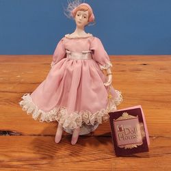 Rare Original Schmid Doll House Porcelain Soft Body Doll ~ 8.25”, Ballerina 