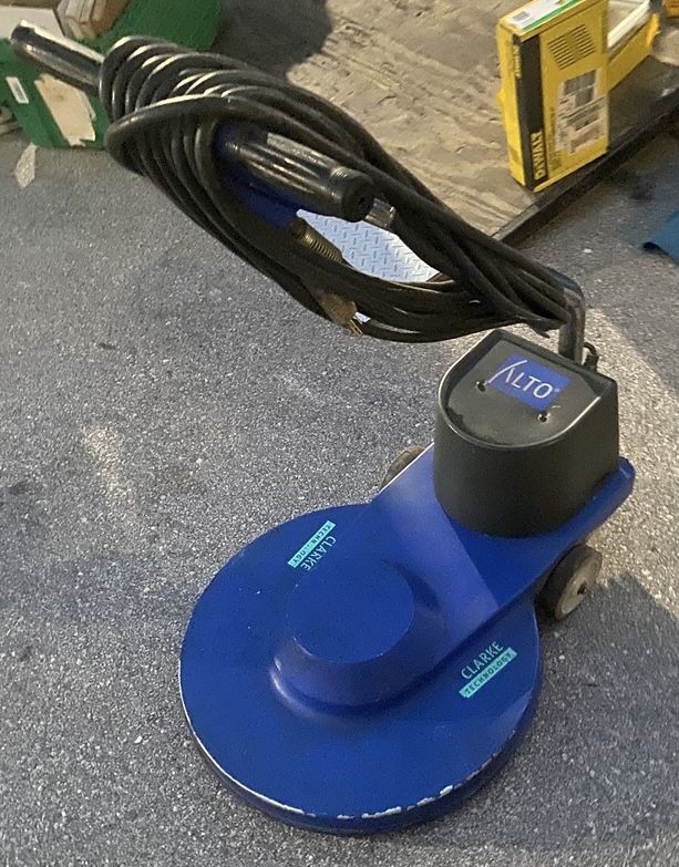 Clarke Alto floor burnisher is effective at cleaning and polishing tile, wood, stone, marble, concrete, and other hard surfaces. It can also remove st