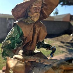 Cowboy Horse Sculpture 