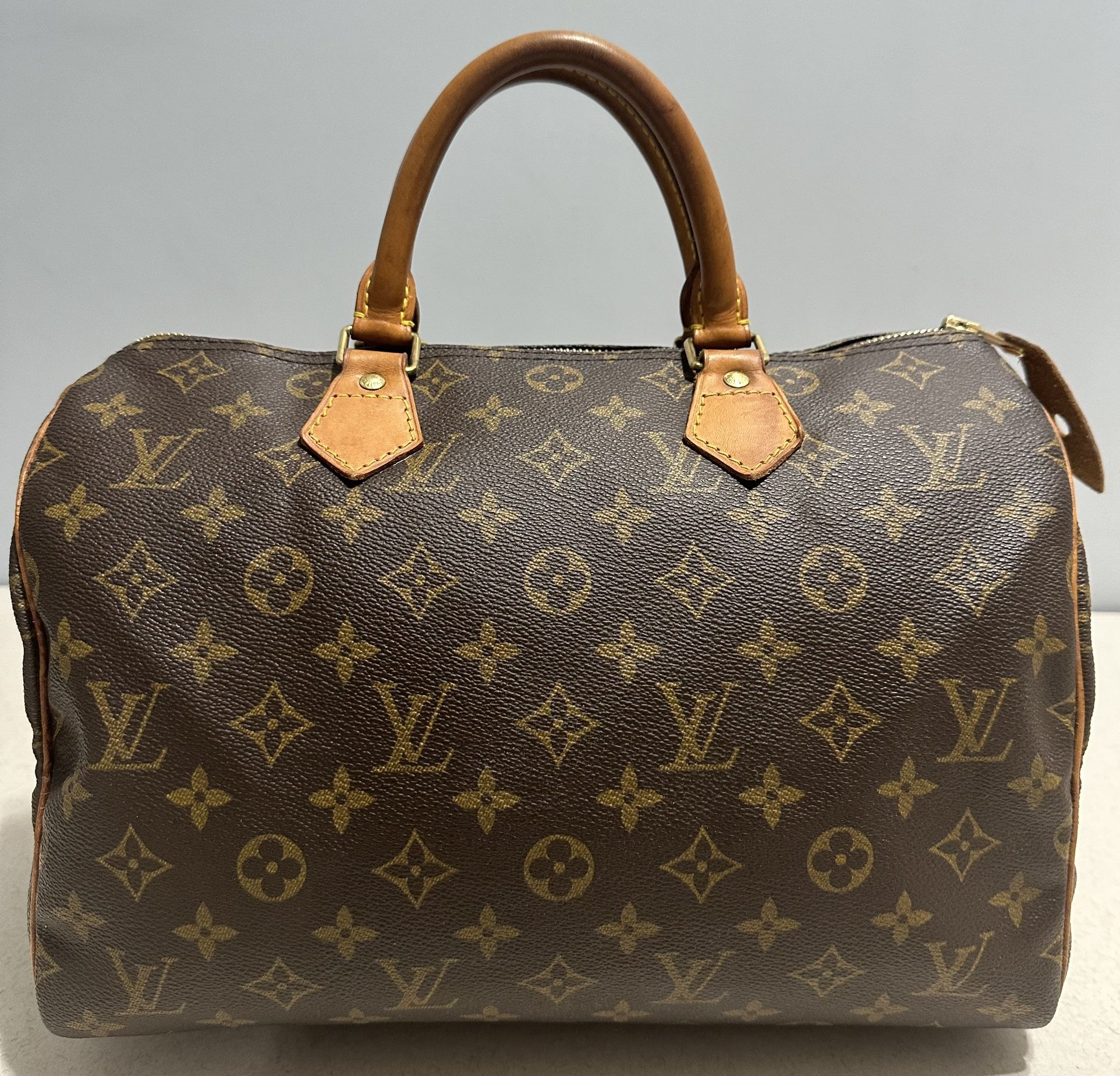 Louis Vuitton Speedy 30 Monogram Canvas Leather