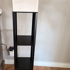 Black Wood Lamp 