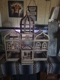 Vintage victorian birdcage