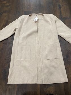 NEW Women’s Khaki Cardigan Sweater Size XL By Anrabess#21