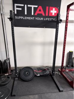 Black squat rack