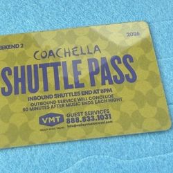 Coachella Weekend 2 Shuttle Pass 