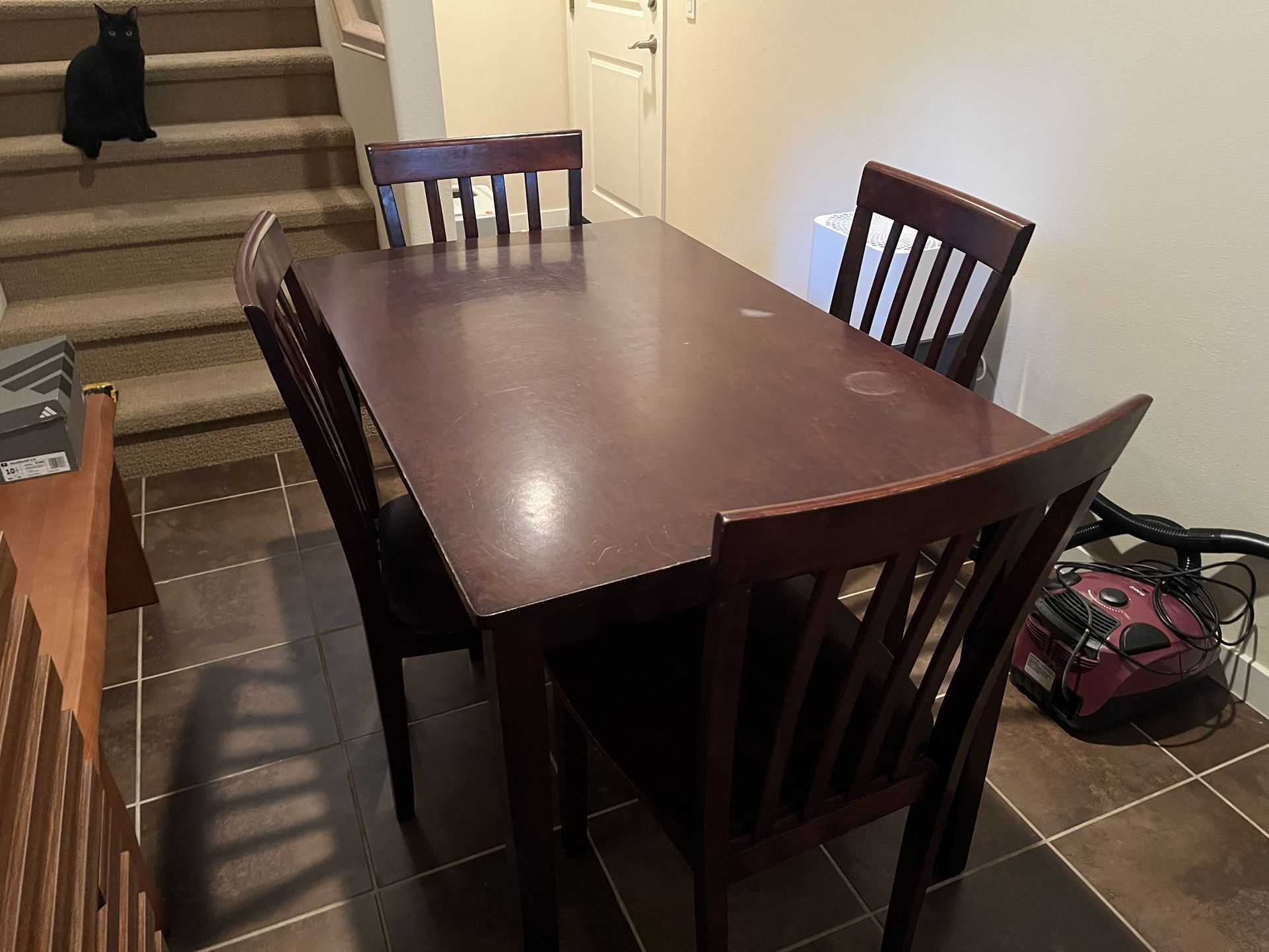 Table and 4 Chairs