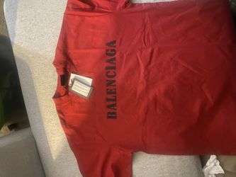 Red Balenciaga Shirt