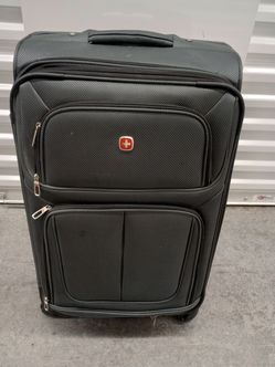 Swiss Gear Sion Softside Expandable Luggage Gray 27x16x10 inch Suitcase