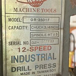 Orbit Drill Press. 