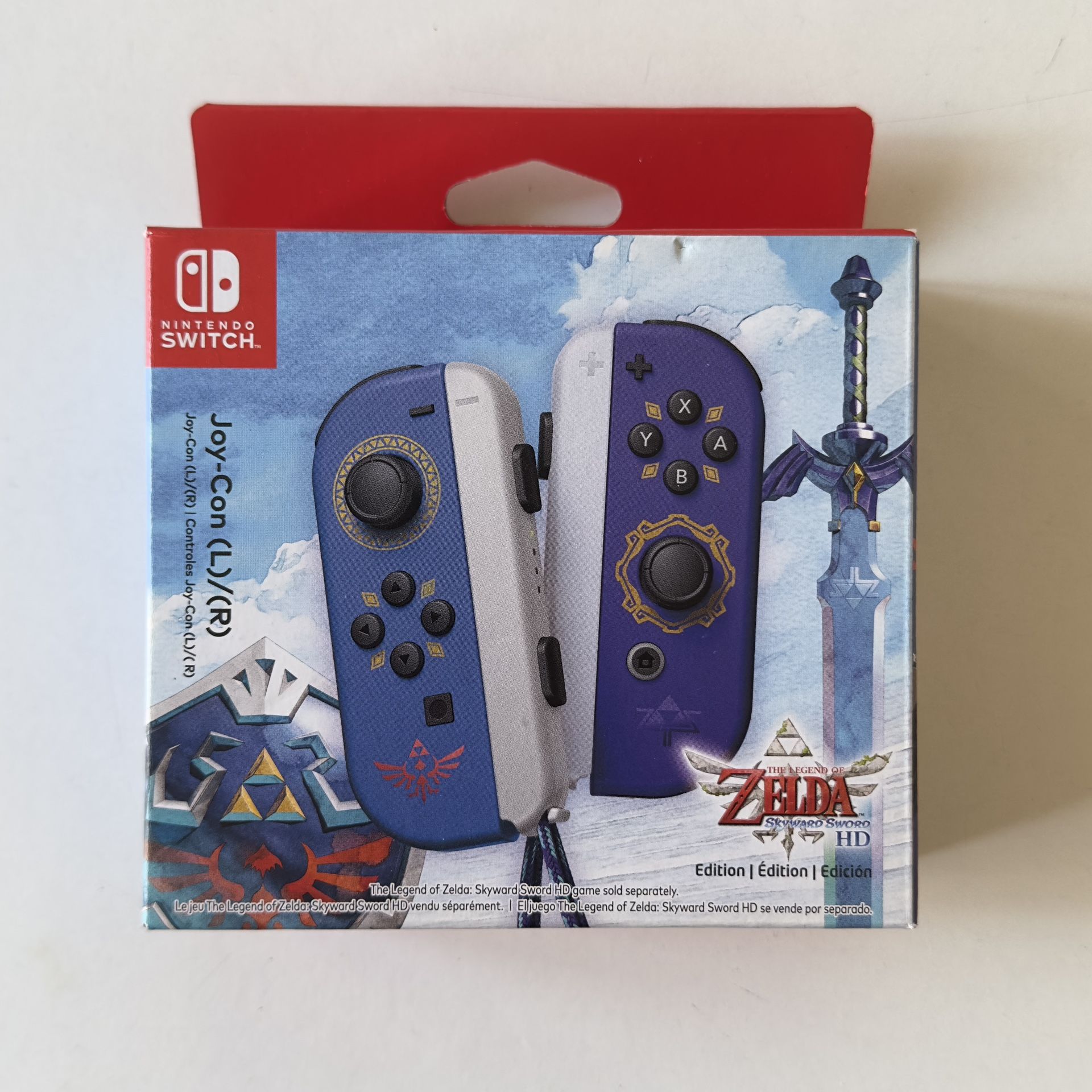 Nintendo Switch - Limited Edition Skyward Sword Joy-Cons - Legend Of Zelda - New!