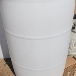 55gallon used White Barrels 