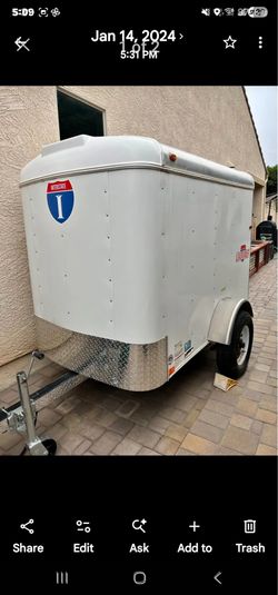 Enclosed trailer with equipment for car detailing business
