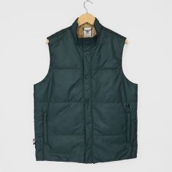 ADIDAS ORIGINALS X PRIMALOFT UNISEX SKATEBOARDING INSULATED VEST SHADOW GREEN