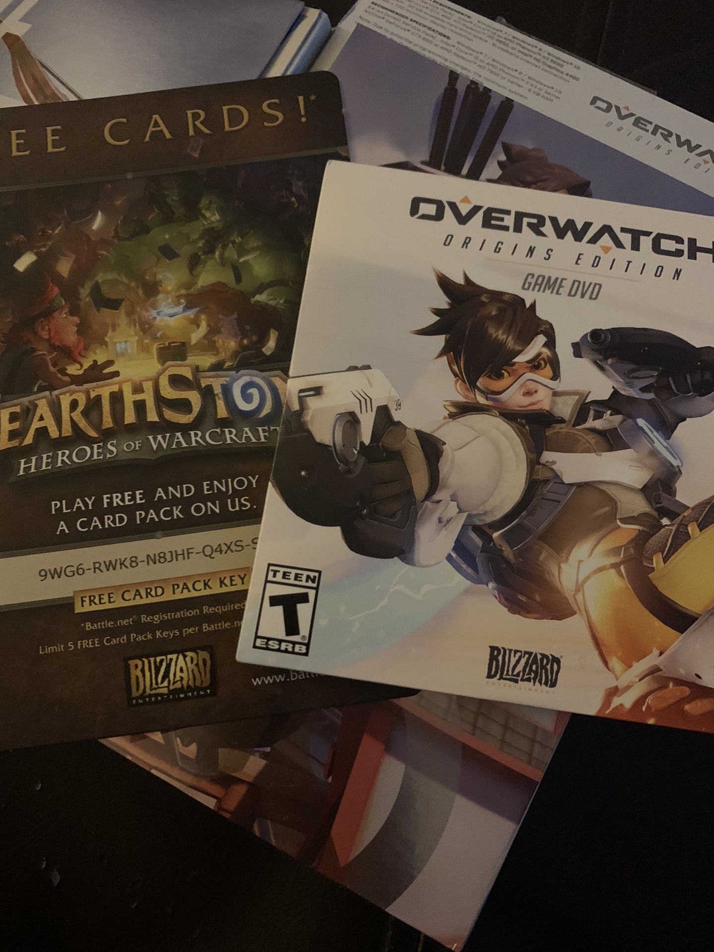 OVERWATCH pc game dvd, never used