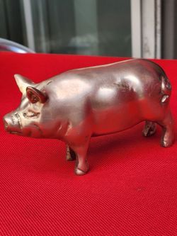 Vintage Brass Pig