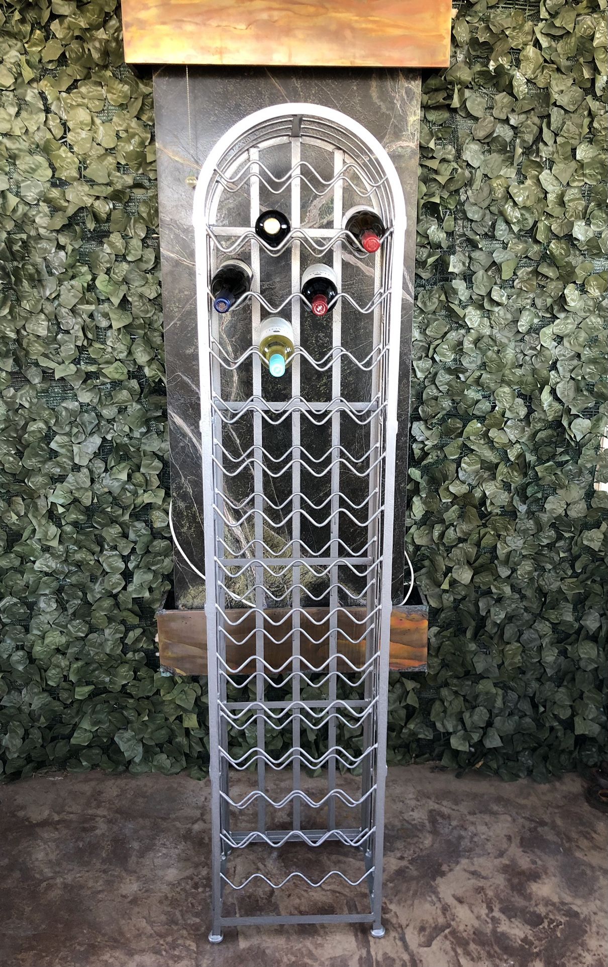 58 BOTTLE METAL WINE RACK 