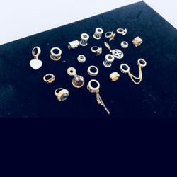 20 Gold plated charms for $30 & Free Jewelry Pouch