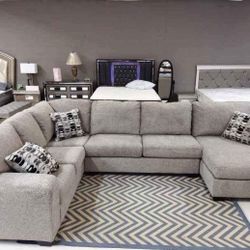 Ballinoise Platinum 3 Pieces Sectional Financing Available Same Day Delivery By ASHLEY 
