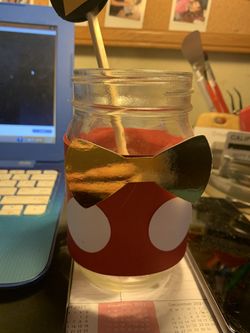 Custom Made Mickey Mouse mason jar