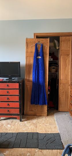 Royal blue prom Dress