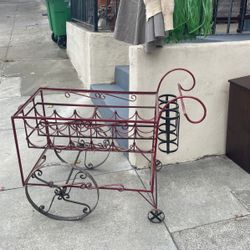 Vintage Wine Cart 
