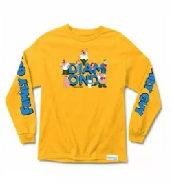 XXL XL New Rare Diamond Supply x Family Guy Longsleeve T shirt XL supreme