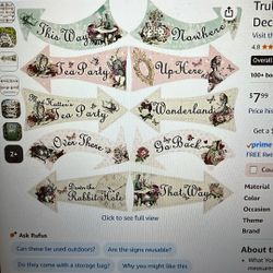 Alice In Wonderland Direction Signs