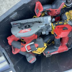 Milwaukee saws grinders sold as is