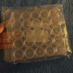 5G 25 Piece Containers For Make Up, Nail Jewels Etc