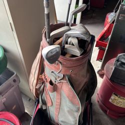 Golf Bag And Clubs 