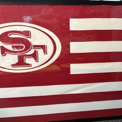 SF 49ers Season Ticket Member Faithful Flag