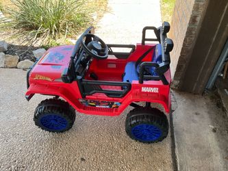 Marvel Spider-Man Kids Ride-On Electric Jeep