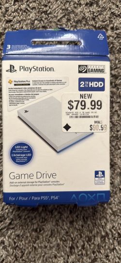 Like-New Seagate PlayStation 2TB Game Drive – PS5/PS4 – $65