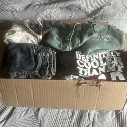 Medium box of 3 to 6 month old boy clothes