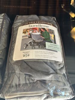 JJ Cole Baby Car Seat Cover, Blanket-Style Baby Stroller & Baby Carrier Cover, Heather Gray