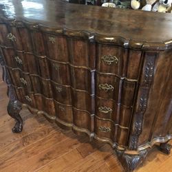 Antique 4 Drawer Dresser Buffet 