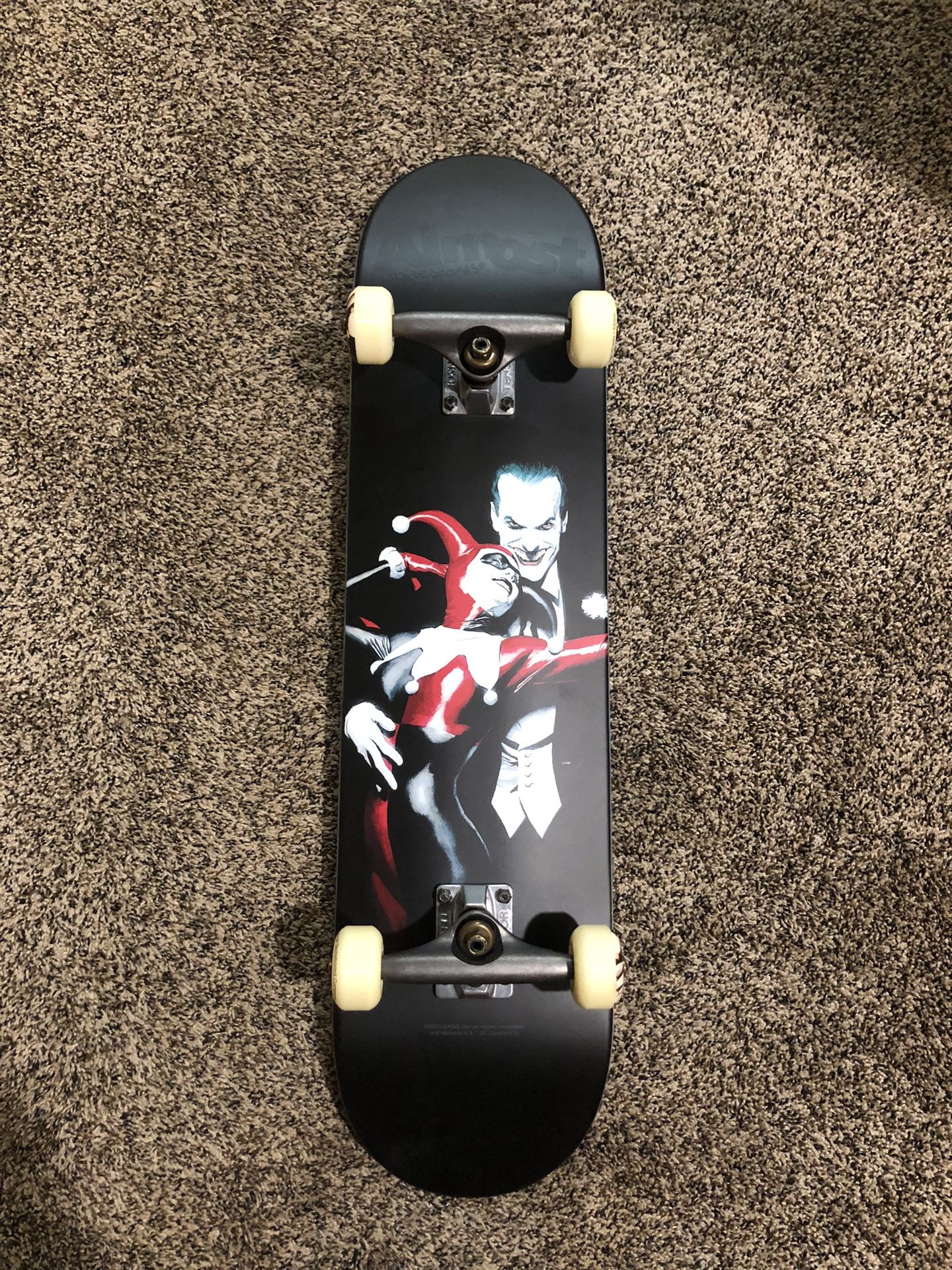 Almost X DC Batman Harley Quinn Skateboard Deck Complete 7.75