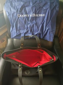 Dooney & Bourke Black Leather Tote Bag BRAND NEW