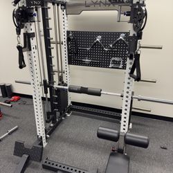Squat Rack, Functional Trainer, Smith Machine-All In One Home Gym