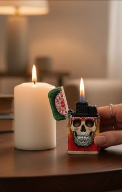 New Big Bubba Refillable Blue Flame Dual Turbo Torch Built for Life Sugar Skull. This is a brand new Big Bubba Refillable Blue Flame Dual Turbo Torch 