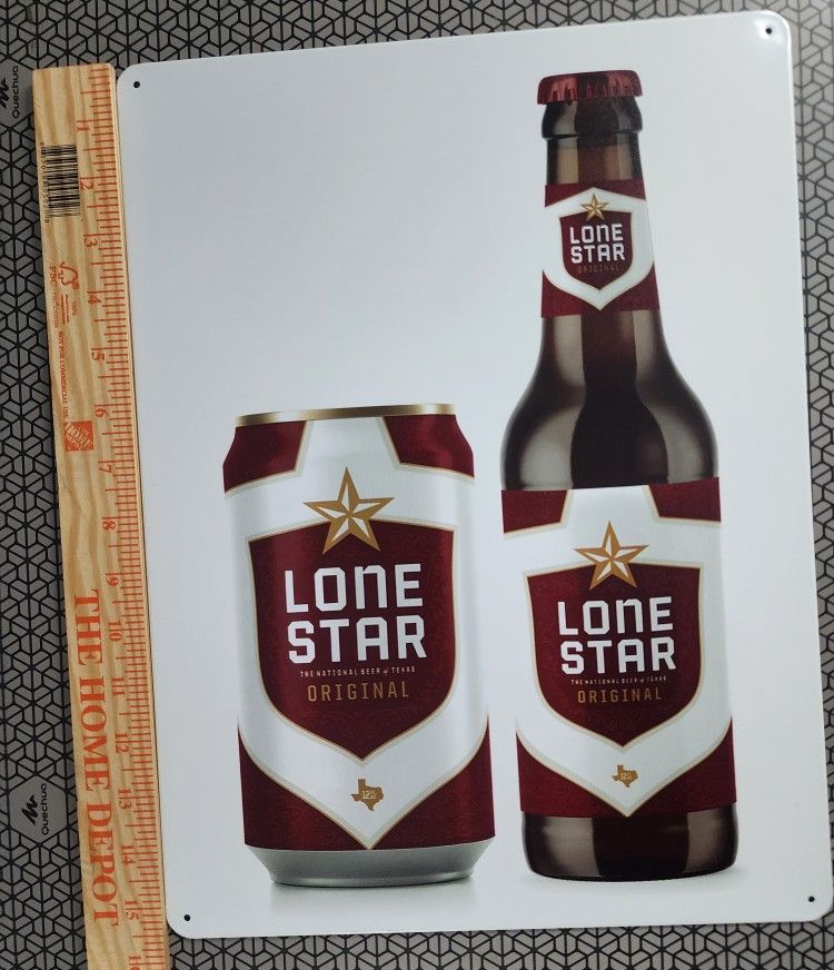 16x12 LONE Star Beer Sign