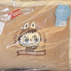 POP MART x The Monsters Labubu- Classic Bag Series- Plush Tote Bag Brown