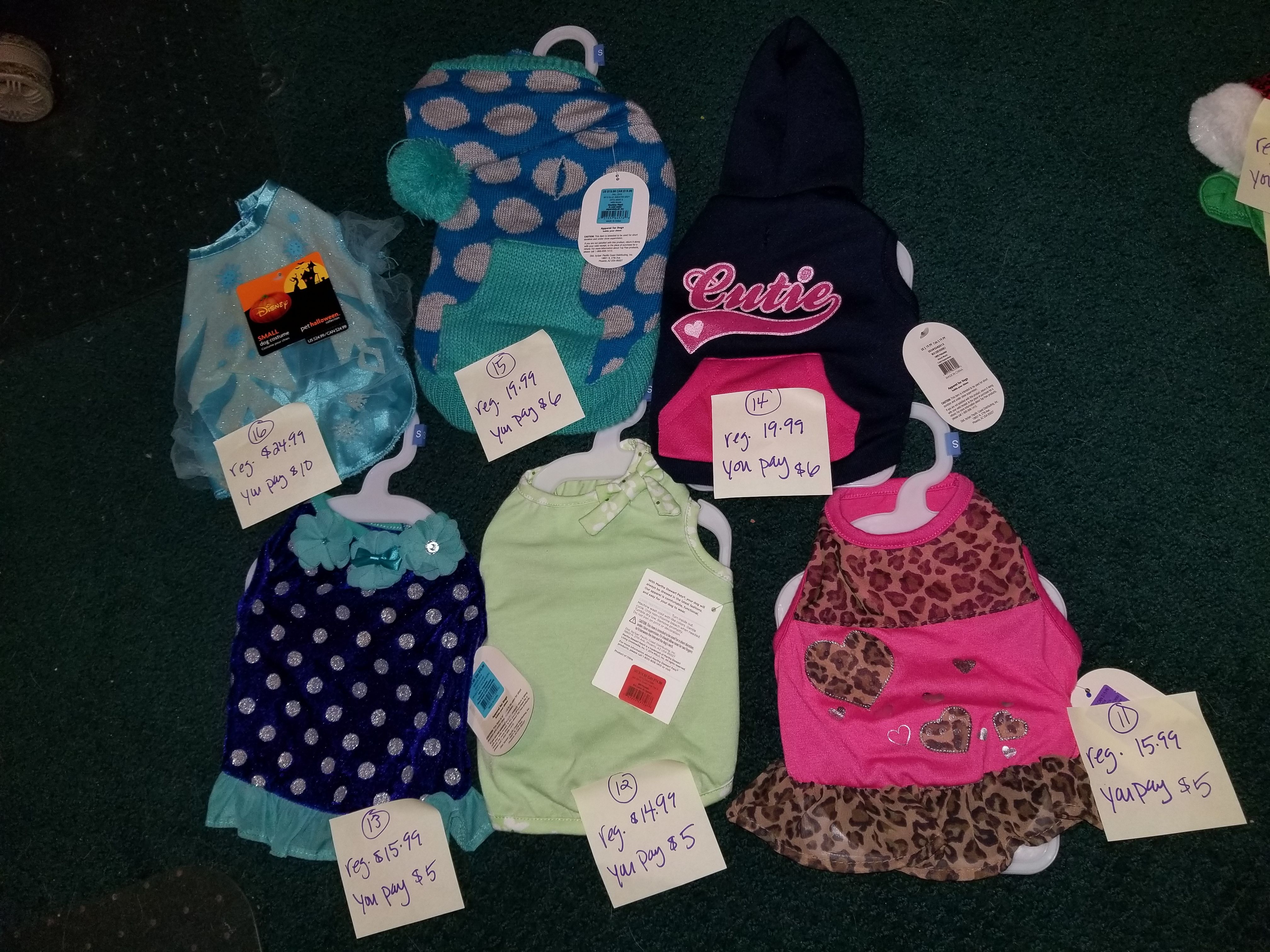 BRAND NEW DOG CLOTHES SIZE SMALL