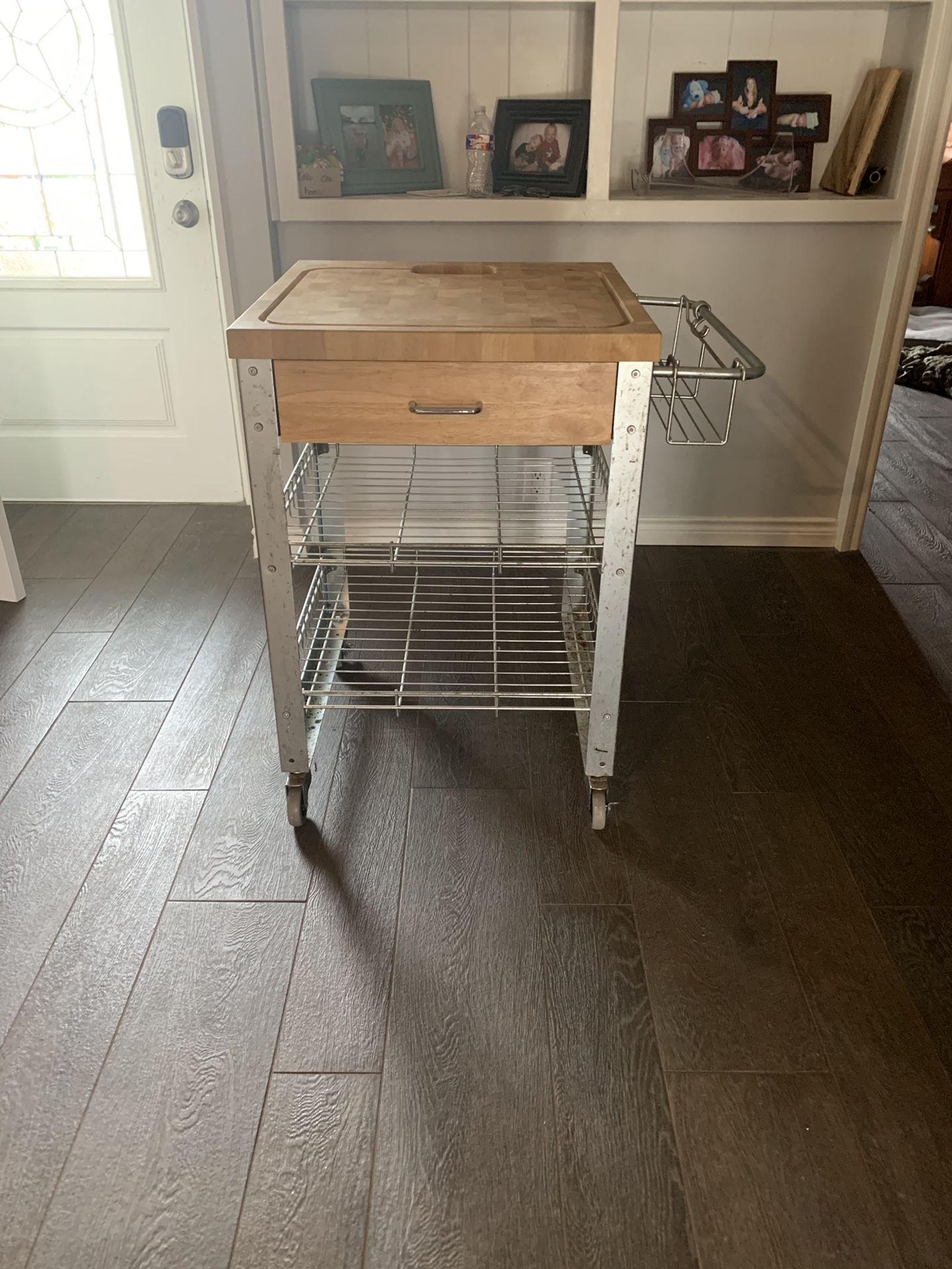 Kitchen Island cart with chopping board