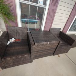 6 Piece Wicker Outdoor Furniture