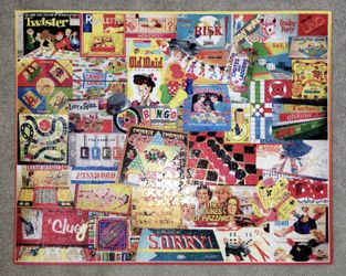 Board game puzzle poster