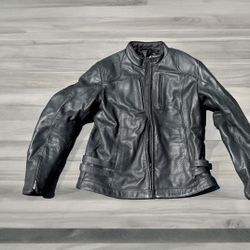 Black Alpinestars Stella Leather Motorcycle Jacket Coat Size US 14