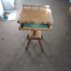 Vintage Mid Century Wood Parlor Table